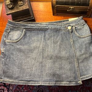 Blue Denim Jean Skort by RFM NEW